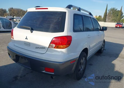 2004 Mitsubishi Outlander Ls из США, поврежденный, VIN JA4LX31F54U033873